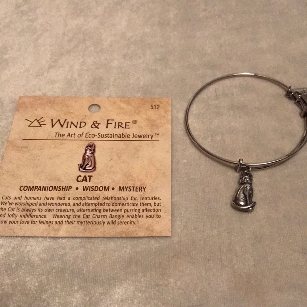 Wind and Fire cat bangle